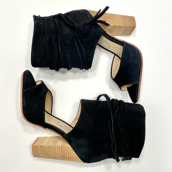 Chinese Laundry Shoes - NWOT Chinese Laundry by Kristin Cavallari black suede slouchy open toe heel
